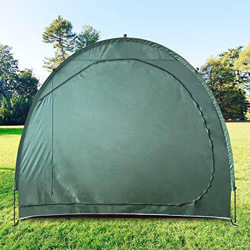 H&ZT Bike Cover Storage Tent Tricycle Cover Storage Shed Tent, Durable Polyester Waterproof Anti-Dust
