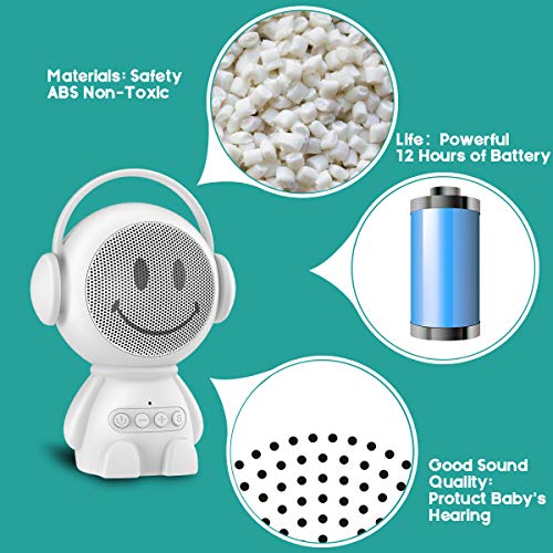 Sleepbox Portable Sound Machines for Baby Adults Rechargeable White