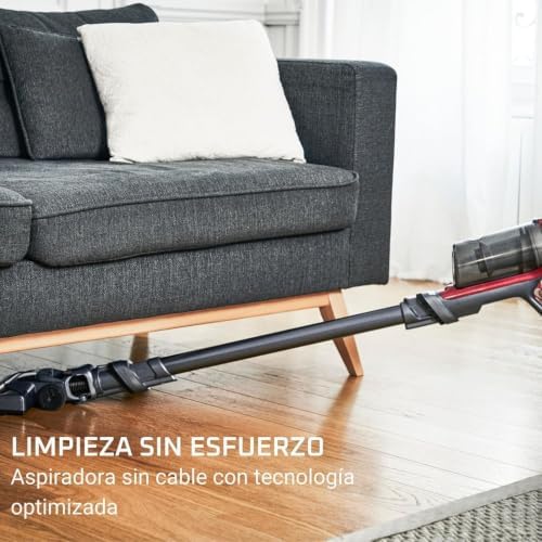 Rowenta xpert 6.60 essential - aspirador de pó sem fio, animal kit, controle de velocidade, modo eco, gatilho de função boost, autonomia de até 45 min, bateria removível, design leve, rh6878