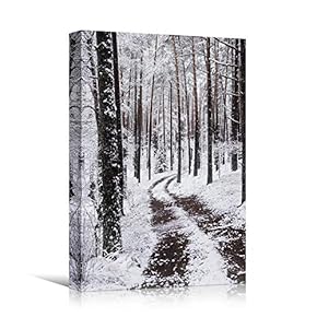 signwin Canvas Wall Art Winter Trees Cool Dramatic...