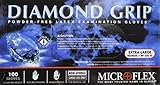 Microflex MF300XL-10PK - Diamond Grip Powder-Free Latex Gloves - Case of 10 B.