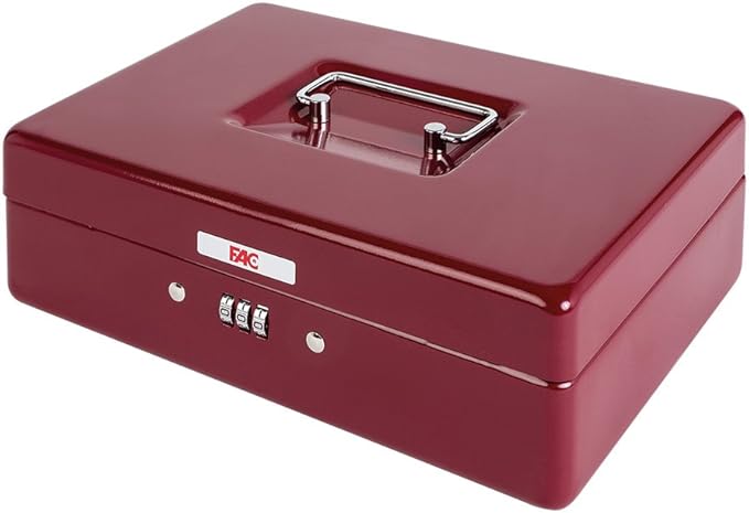 FAC 17047 Caja de caudales, Rojo: Amazon.es: Bricolaje y herramientas
