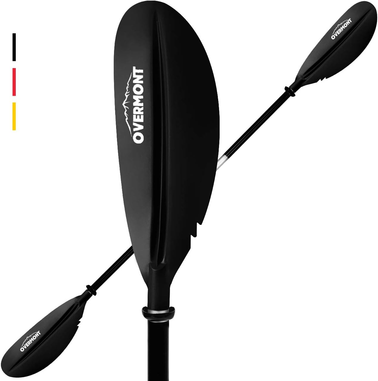 Overmont Kayak Paddle Oar Aluminum Alloy Adjustable Portable Detachable Paddles Oars for Inflatable Boat Kayak
