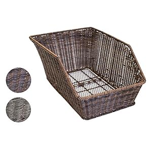 Büchel Rear Bicycle Basket Made of High-Quality Polyrattan I Bicycle Basket for Rear Including Mounting Material. Large…