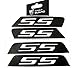 2010-2015 Camaro Front & Rear Side Marker SS Black Carbon fiber vinyl kit 4 Units Set by IPG (Black Carbon Fiber SS)