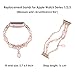 Simpeak Beaded Band Compatible with Apple Watch Series 10 (46mm) Series 9 8 7 (45mm) 6 SE 5 4 (44mm) 3 2 1 (42mm), Women Handmade Beaded Elastic Bracelet Compatible with iWatch 46mm 45mm 44mm 42mm