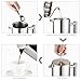 Aicok French Press Coffee Maker, Double Wall Stainless Steel Coffee Press, 8-Cup Coffee Percolator with 5 Bonus Screens and Scoop, 34 oz / 1L