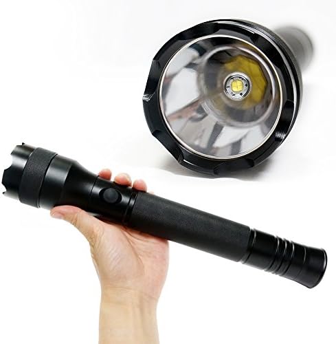 KENO Professional Tactical Torch Flashlight Water Resistant LED 1800 Bright Flashlight,Powered by 3xD Battery(Shipped WITHOUT Battery),Perfect for Cops,Camping,Hunting and Emergency