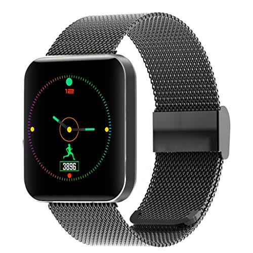 Insaneness IP67 Waterproof 1.54'' Heart Rate Activity Step Music Control Smart Watch Bracet (Black)