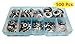 Guard4U 500Pcs Stainless Steel Flat Washers Assortment Kit, for M2 M2.5 M3 M4 M5 M6 M8 M10 Screws Bolt