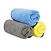 16'' x 16'' Large & Thick Microfiber Cleaning Cloths Strong Absorption with Fine Workmanship, Non-Abrasive Microfiber Towels for Home, Cleaning Rags for Cars, Cloth with 3-Pack (Blue, Yellow, Gray)
