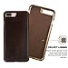 Pierre Cardin iPhone 7 Plus Leather Case Protective Slim Fit Snap On Hard Back Cover for iPhone 7 Plus Coffee Brown