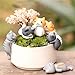 Cooltop 6pcs Lucky Miniature Cat Fairy Garden Micro Landscape Home Garden Decoration Plant Pots Bonsai Craft Decor