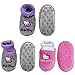 BambooMN Infants Toddler Soft Warm Plush Cozy Fuzzy Cartoon Animal Slippers Booties Non-Slip Lined Socks Shoes, Assortment 13