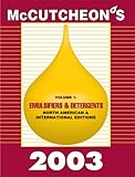 McCutcheon's Emulsifiers and Detergents Vol. 1 : North American and International Edition, , 0944254926