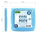 [NEW] Cool Pack, Slim and Reusable Ice Pack for Lunch Box - Freezer Cold Packs for Cooler Bag and Lunch Boxes - Original Long-Lasting Formula - (Blue - 5 Pack)