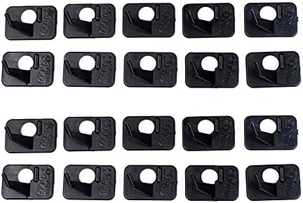 Huanggui Hard Plastic Arrow Rest Stick on Recurve Bow for Left & Right Hand(Black, Pack of 20)