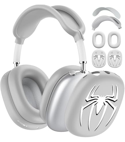 Amazon.com: MORWLAT Case Cover for AirPods Max Metal Spider, Clear