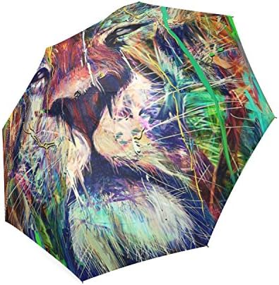 Personalized Lion Dus Portable Fashion Foldable Umbrella