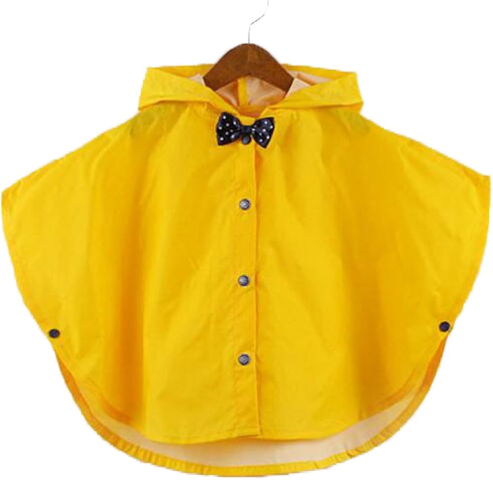 Juleya Principessa Bow Bambini Poncho Spesso Nylon Bambini Raincoat