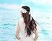 Vivivalue Rose Flower Crown Boho Flower Headband Hair Wreath Floral Headpiece Halo with Ribbon Wedding Party Festival Photos Beige