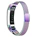 Oitom Bands Compatible Fitbit Alta HR Accessory/Fitbit Alta/Fitbit Alta Ace,Stainless Steel Magnet Replacement Bands,(2 Size) Large Small (12 Color) Silver Black Rose Gold Pink Blue Brown Rainbow