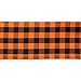 DII Buffalo Check Collection, Classic Farmhouse Table Runner, 14x72, Orange & Black