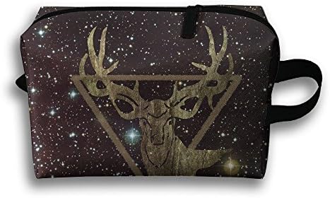 Deer Hunting - Deer Head Camoflauge Deer Toiletry Bag Unisex Travel Toiletries Bag Sturdy Hanging Organizer