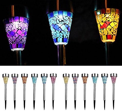 SPECIAL 12pcs Outdoor Stainless Steel Led Solar Power Lights Lawn Landscape Path Light