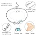 LOYALLOOK 8Pcs Charm Anklets Bracelets Foot Jewelry Sexy Chain Set Adjustable For Women