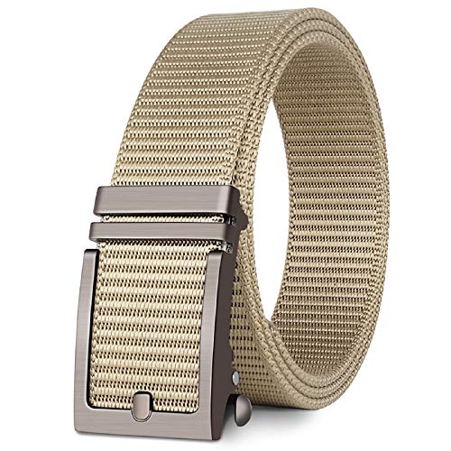 FAIRWIN Ratchet  Belt,1.25 Inch Nylon  Automatic Slide Buckle