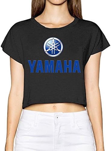 ALIIXUN2 Women's Yamaha Logo Custom Casual Summer Dew Navel T Shirt