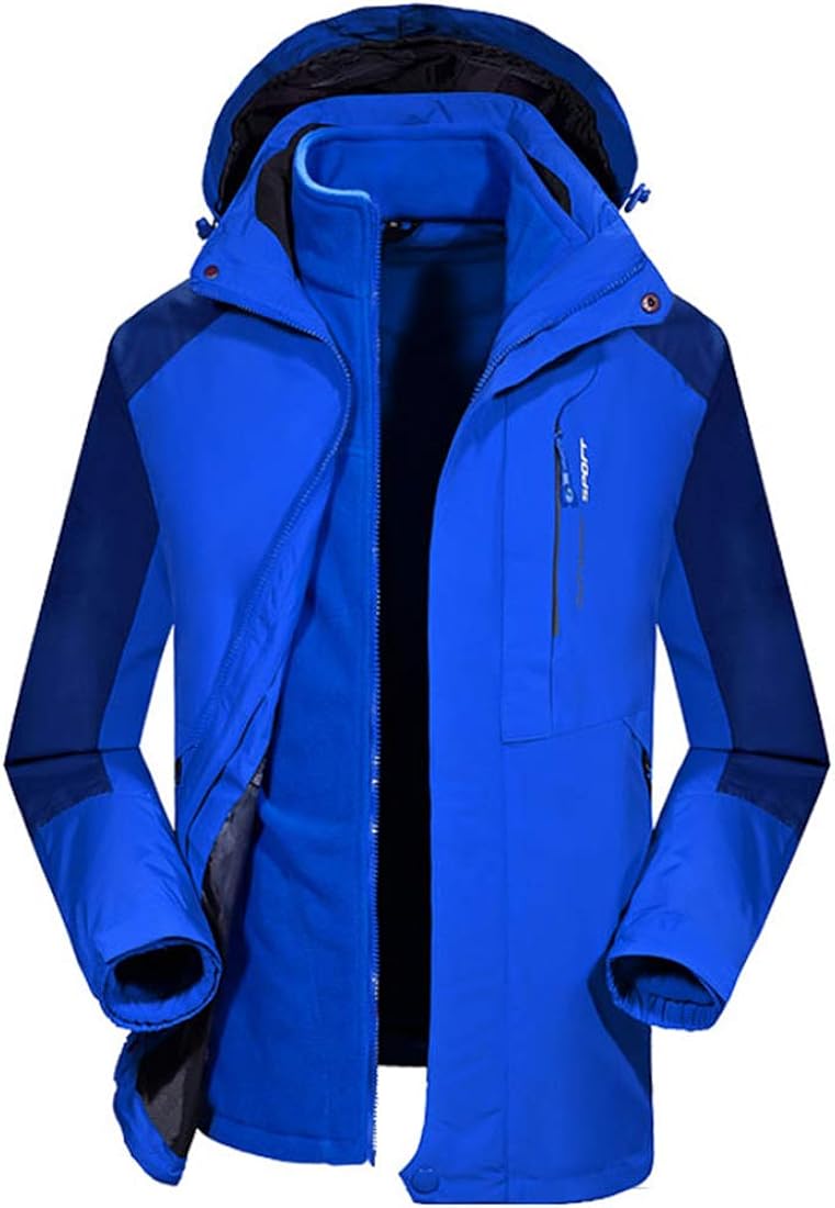 GOLDEN CAMEL Herren 3-in-1 Skijacke – Wasserdicht, Winddicht, Mit Fleece-Innenjacke