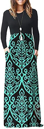 MISFAY Women Short Sleeve Loose Plain Maxi Dresses Casual Long Dresses Pockets