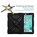 Afranker Plastic Kid Proof Extreme Duty Dual Protective Case Cover with Kickstand for Ipad 2, Ipad 3 - Black