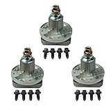 1 Set of 3 Spindle Assemblies w/ Self Tappers John Deere 42" 48" Deck L120 L130 Lawnmowers GY20785