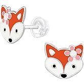 925 Sterling Silver Children's Woodland Stud Earrings