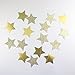 Glitter Gold Sparkle Twikle Star Paper Garland for Wedding Birthday Party Baby Shower Holiday Decoration Table Wall Ceiling Decor (4 inch in Diameter, 6.6 Feet,Pack of 2, FUS-5)