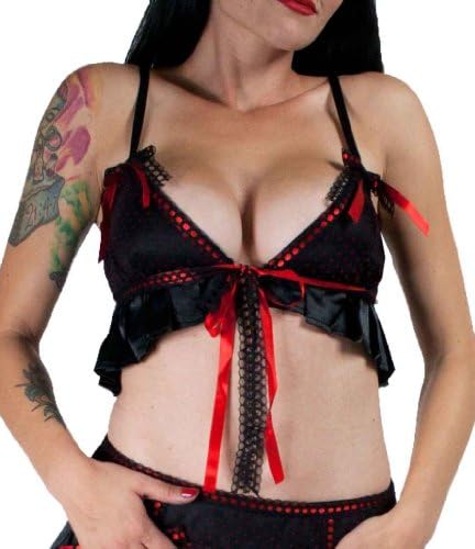Living Dead Souls Womens/Juniors SEXY Cropped Cami Lingerie Top