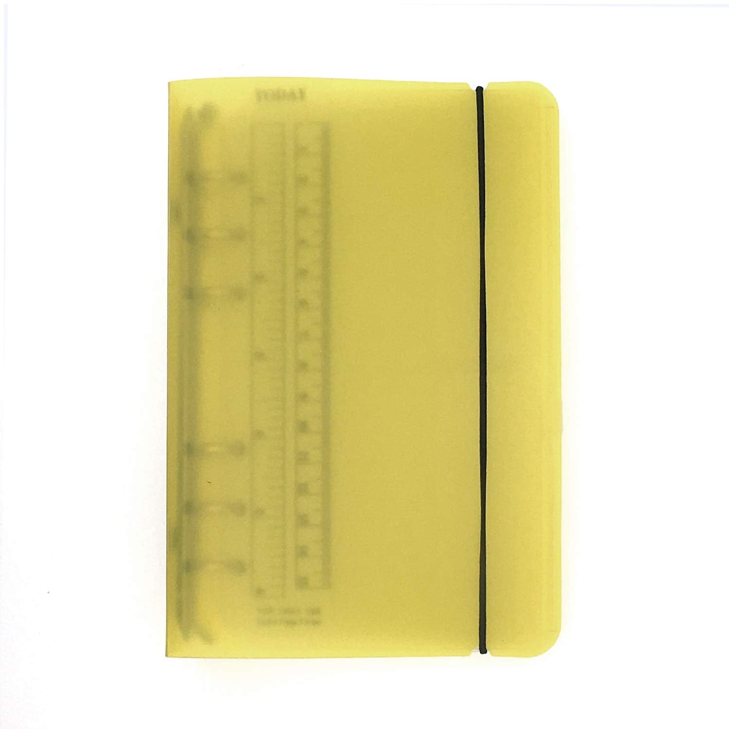 A6/ A5 6-Holes Colorful PP Cover Round Ring Binder Personal Organizer for Loose Leaf Sheet Refill Notebook/DIY Scrapbooking (Yellow, A5 Mini Set)