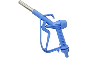 BORRITT 3/4" DEF Antifreeze Plastic Manual Fuel Nozzle with Hook And 3/4" Stainless Steel Straight Spout Built-in Barbed Swivel Max Flow Rate 12 GPM Also It Can be used for diesel or gasoline