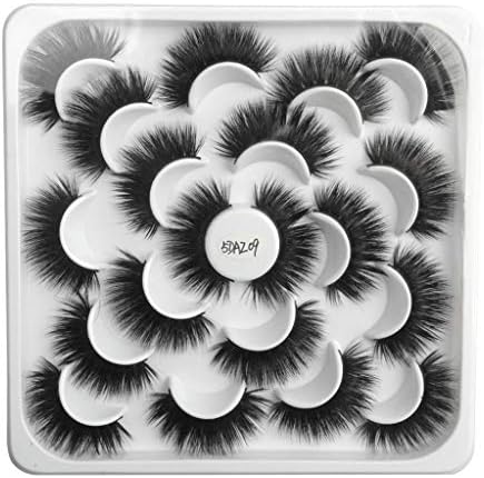 BB67 10 Pairs of Lotuses with 5D Mink False Eyelashes and Natural Dense Eyelashes