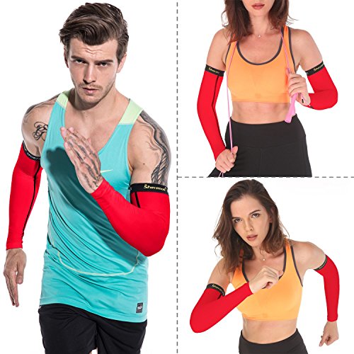 image for SHINYMOD Arm Sleeves UV Protection Sleeves for Men Women Youth Arm War