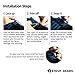 StoutGears Reflective No Tie Shoelaces Lock System - Elastic Shoelaces for Sneakers (1 Pair) (Pink)