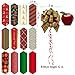 Christmas Ribbon Pull Bows for Holiday Decoration, Christmas Wrapping, Bows, Baskets and Wine Bottles Decoration Pack of 12