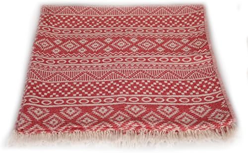 Peshtemal Turkish Bath Towels 37x70 %100 Organic Cotton 12.7 oz - Ephesus Series (Red)