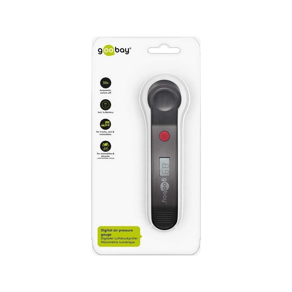 Digital Pressure Gauge, Black - Image 5