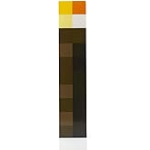 Minecraft Brownstone Torch Lamp | 11.5 Inch LED Night Light | USB Charging Port (USB cable not included)