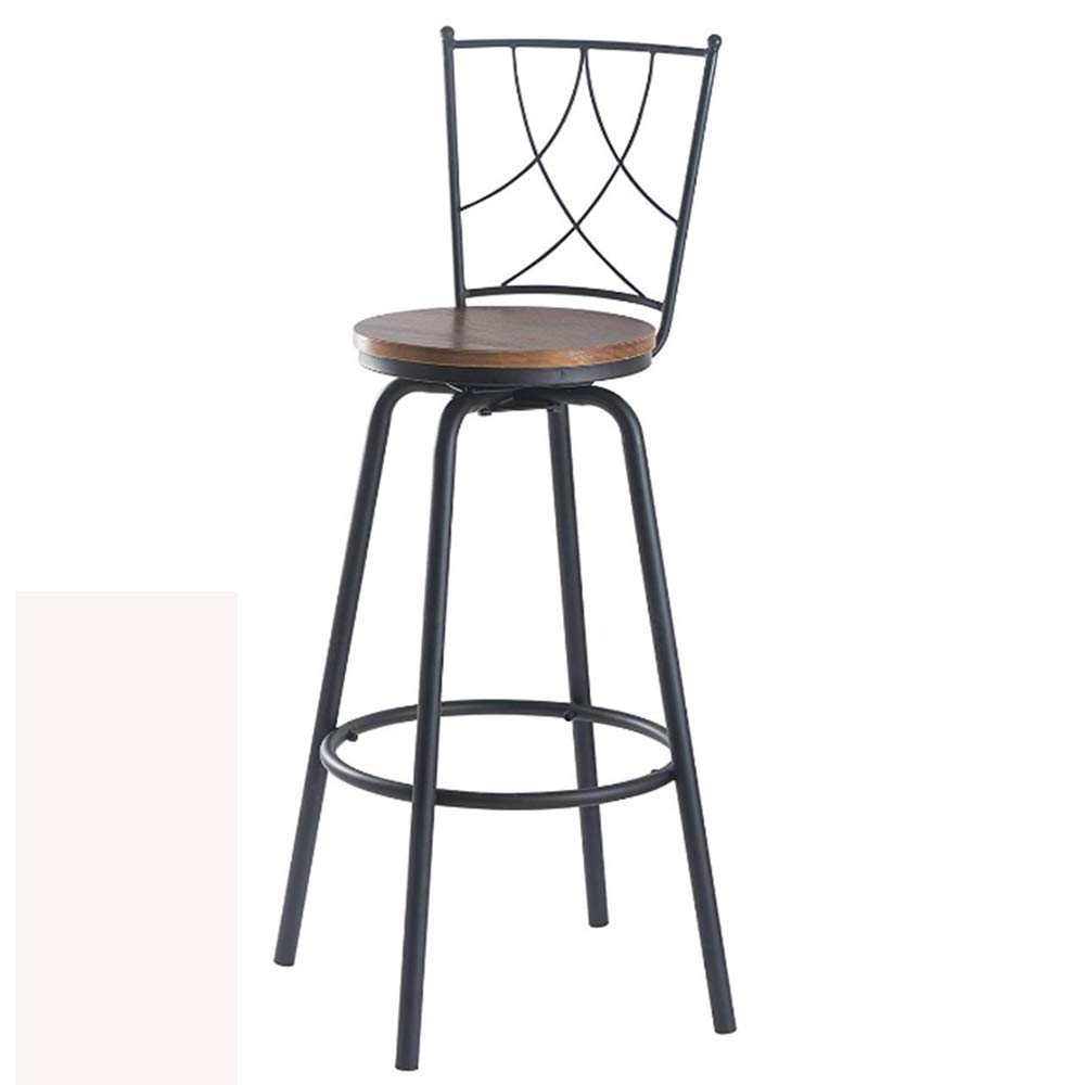 Bar Chair NAN Liang Round Wood Adjustable Swivel Solid Wood