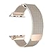 OROBAY Compatible with Apple Watch Band 42mm 44mm, Stainless Steel Milanese Loop with Magnetic Band Compatible with Apple Watch Series 4 Series 3 Series 2 Series 1, Gold（Match Series 2/1 Gold Color